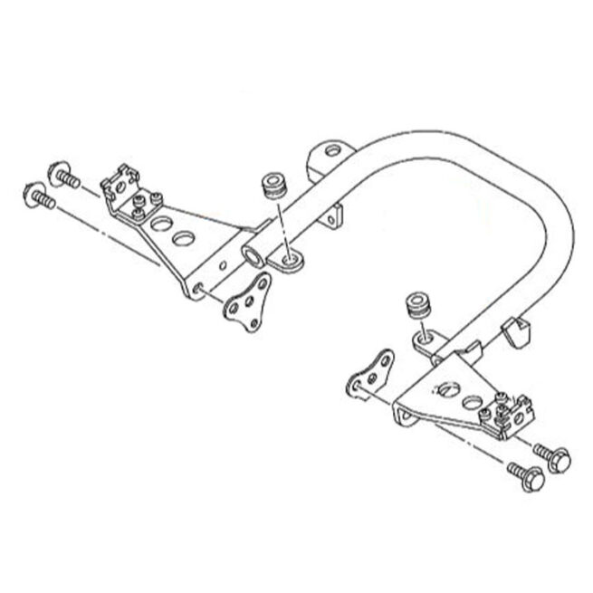Yamaha YFZ450 Grab Bar Bolts Diagram