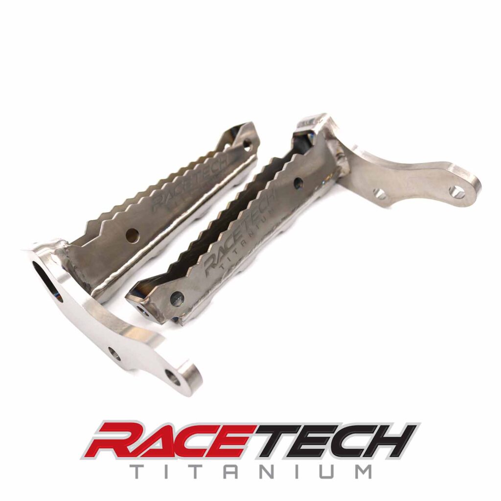 Yamaha Banshee Titanium Foot Pegs OEM Style RaceTech Titanium