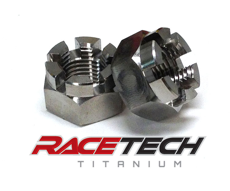 Titanium Front Hub Spindle Nuts for 2009-15 Yamaha YFZ450
