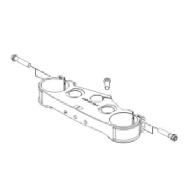 2017-2025 KTM Upper Triple Clamp Diagram