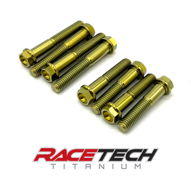 Specbolt Nickel Plated Fork Guard Bolt Kit For KTM SX-F XC-W LC4 MXC 4-Stroke – 6 Bolts, KTM4FGNI