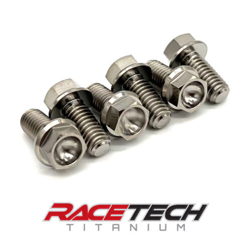 Titanium M6x13 Hex Flange Bolts RT61076-0 (6)