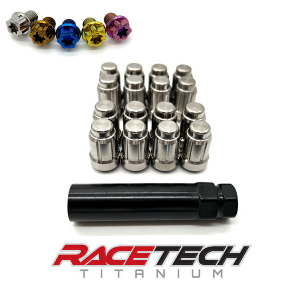 Titanium Conical, Acorn Lug Nuts (Can Am X3, Turbo RR) RaceTech Titanium