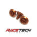 Aluminum M6x1.0x14 Hex Head Shoulder Bolt (Orange Anodized)