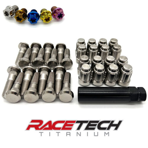 Can Am Maverick X3 Turbo RR Titanium Wheel Studs & Lug Nuts, Titanium Lug Nuts, Anodized Titanium