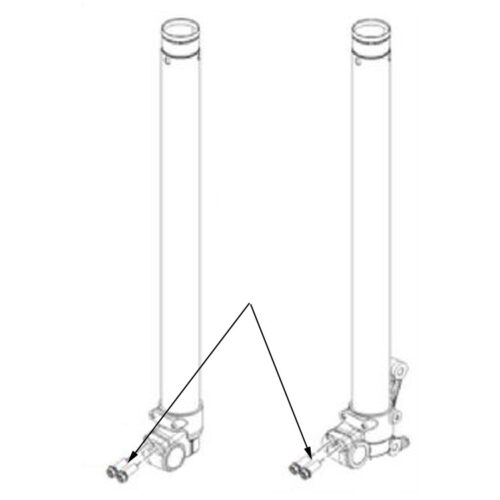 Titanium Front Axle Pinch Bolts (201224 KTM 85SX) RaceTech Titanium