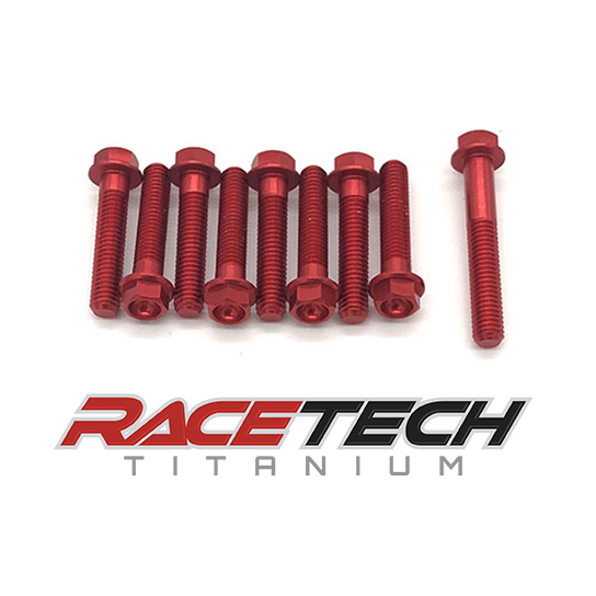 Yamaha Banshee Aluminum Clutch Cover Bolt Kit RaceTech Titanium