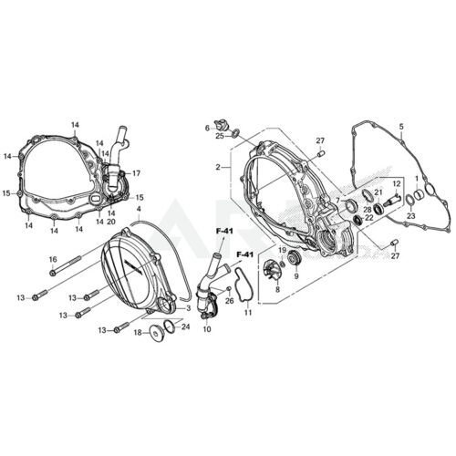 Aluminum Engine Cover Bolt Kit (Honda CRF450R & CRF450RX 201720)