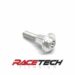 Aluminum M6x1.0x28 Hex Head Flange Bolt (11.7x10.65 Shoulder)