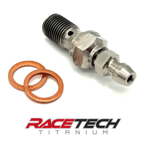 Titanium M10x1.0x19 Banjo Bleeder for KTM Husqvarna GasGas Brembo RT61120-0 (1) RT61121-0 (1)