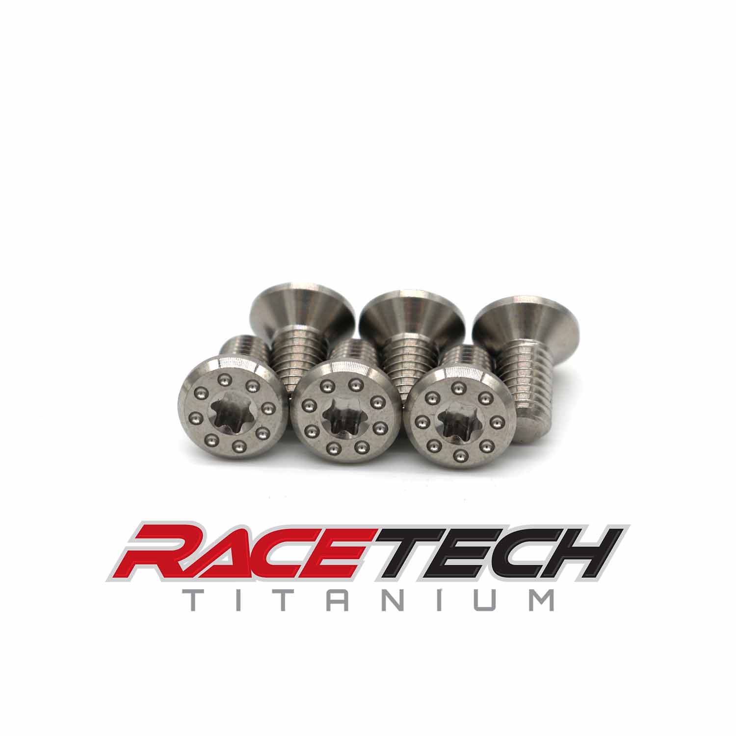 Titanium Front/Rear T25 Torx Head Dimpled Brake Rotor Bolts (6PCS)(2002
