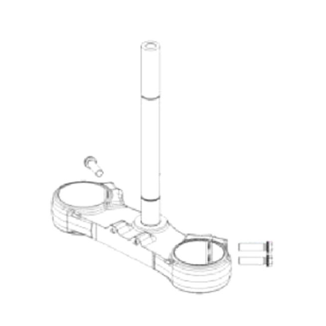 2014-2025 Husqvarna Lower Triple Clamp Diagram