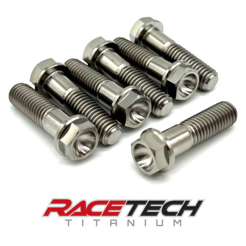 Titanium M8x30 Hex Flange Triple Clamp Bolts RT61024-1 (7)