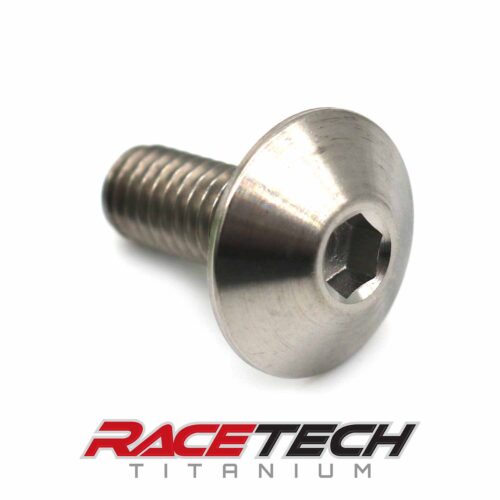 Titanium M6x15mm Dome Head Bolt (15mm Head)