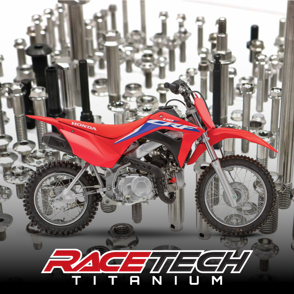 Titanium Engine Dress Up Kit Honda (CRF110 20132025) RaceTech Titanium