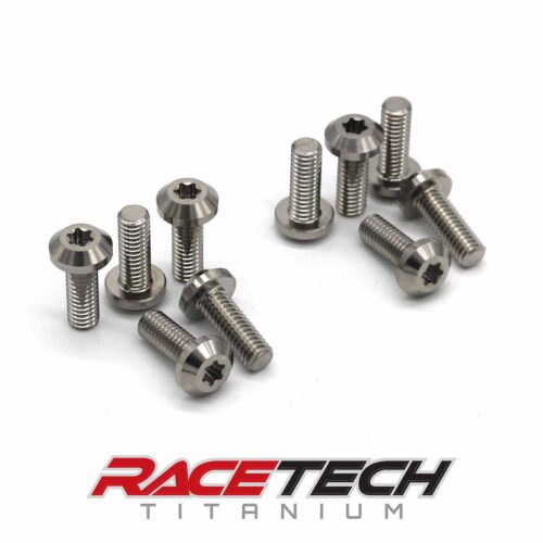 thumbnail interactive-video image 1 of RSR Moto Titanium Front Brake Disc Rotor Bolts For Kawasaki ZX6R (1996-2020) & ZX7R (1996-2003) – 10 Pack 1 of 6
