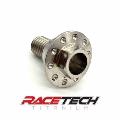 RT60690-0, Titanium M6x1.0x14.5 Hex Head Flange Bolt (8.9x5.5 Shoulder) Dimpled
