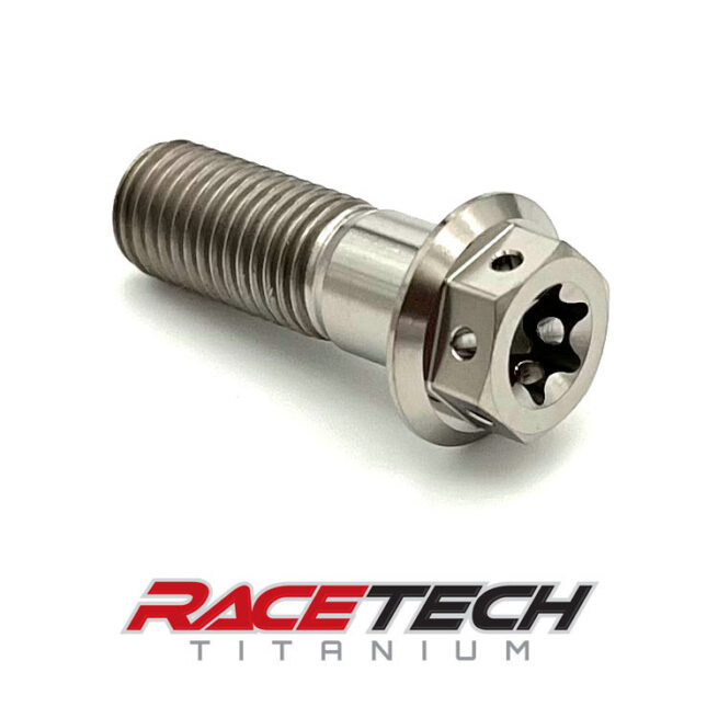 Titanium M10x1.25x30 Hex Flange Torx Race Spec Drilled Bolt RT31310-0 (1)