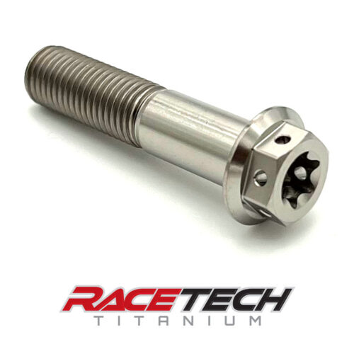 Titanium M10x1.25x45 Hex Flange Torx Race Spec Drilled Bolt RT31316-0 (1)