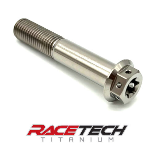 Titanium M10x1.25x55 Hex Flange Torx Race Spec Drilled Bolt RT31320-0 (1)