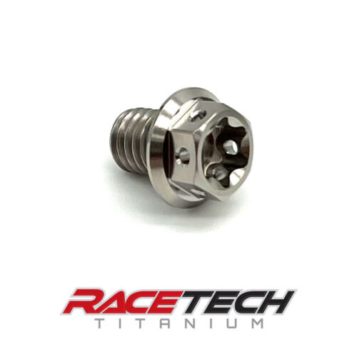 Titanium M8x1.25x10 Hex Flange Race Spec Torx Bolt RT31202-0 (1)