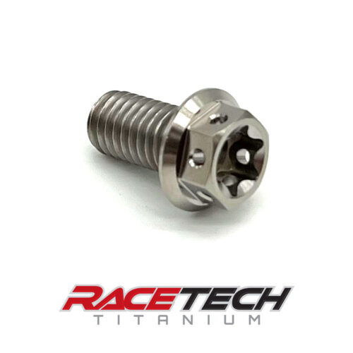 Titanium M8x1.25x15 Hex Flange Race Spec Torx Bolt RT31204-0 (1)