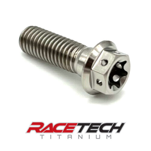 Titanium M8x1.25x25 Hex Flange Race Spec Torx Bolt RT31208-0 (1)