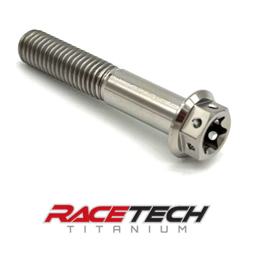 Titanium M8x1.25x50 Hex Flange Race Spec Torx Bolt RT31218-0 (1)