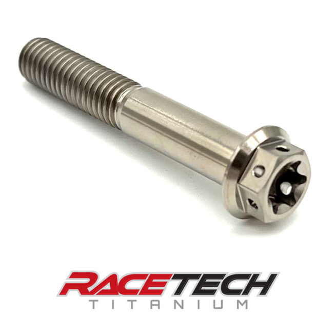 Titanium M8x1.25x55 Hex Flange Race Spec Torx Bolt RT31220-0 (1)