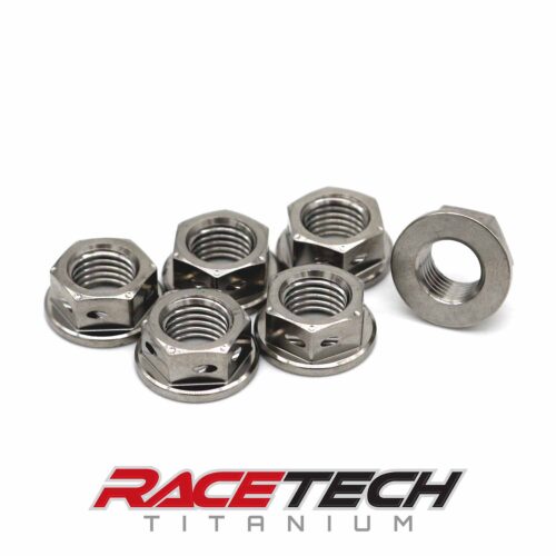 Titanium M10x1.25 Sprocket Nuts (Race Spec) 6 QTY