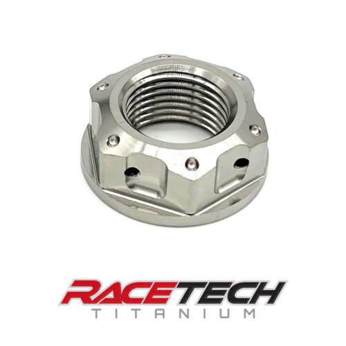 Titanium M18x1.5 Hex Flange Rear Axle Nut Race Spec RT41801-N0 (1) R