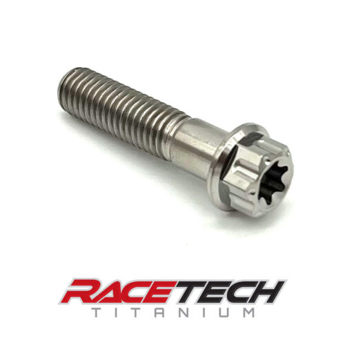 Titanium M8x1.25x35 Hex Flange Dual Drive Bolt RT61422-0 (1)