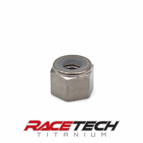 Titanium 1/4-20 Hex Nyloc Locking Nut (Tall)