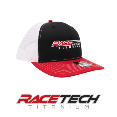 RaceTech Titanium Trucker Snapback (Red/White/Black)