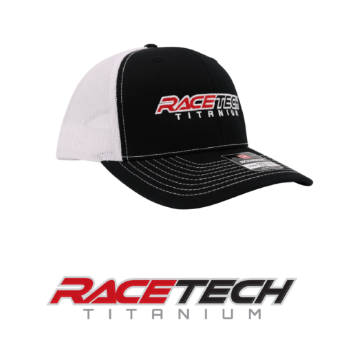 RaceTech Titanium Trucker Snapback (Black/White)
