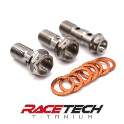 Kawasaki ZX-6R Titanium Front Banjo Bolts (2013-2026)