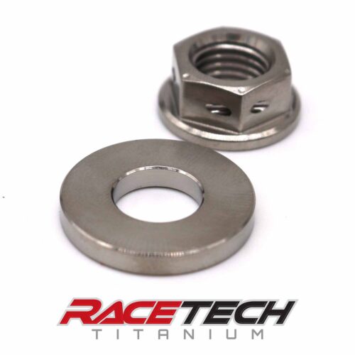 Titanium Flywheel Nut and Washer (2013-2026 Honda CRF110) (Race Spec)
