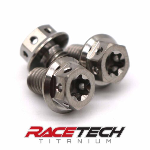 Titanium Oil Filter Cover Bolts (2013-2026 Honda CRF110) (Race Spec)